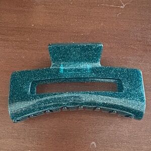 Lululemon Glittery Teal Hair Claw Clip
